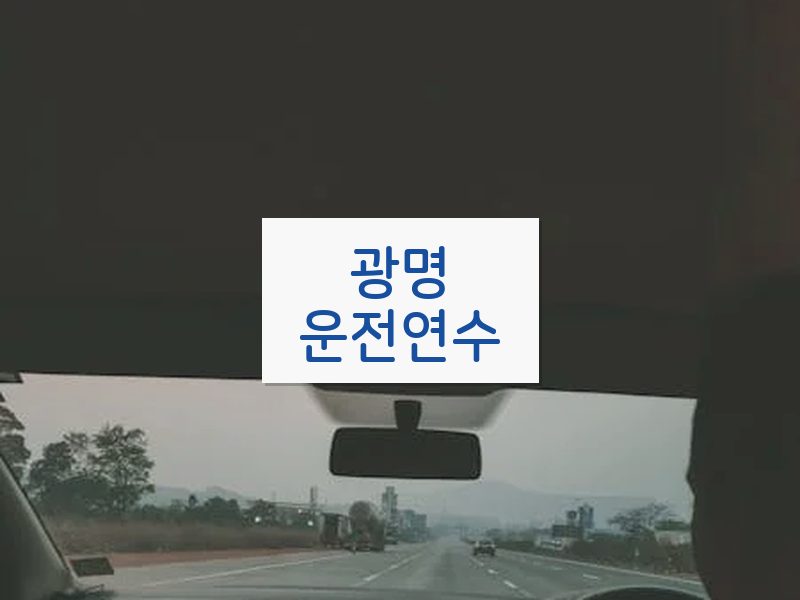 광명운전연수 후기