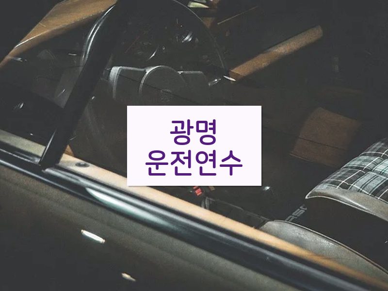 광명운전연수 후기