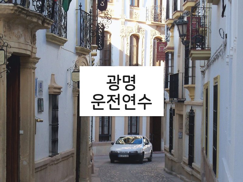 광명운전연수 후기