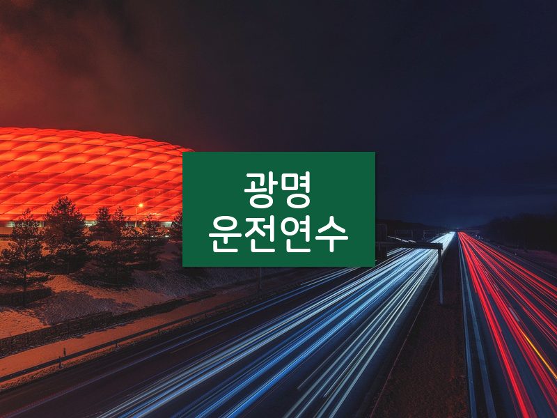 광명운전연수 후기