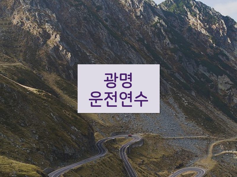 광명운전연수 후기