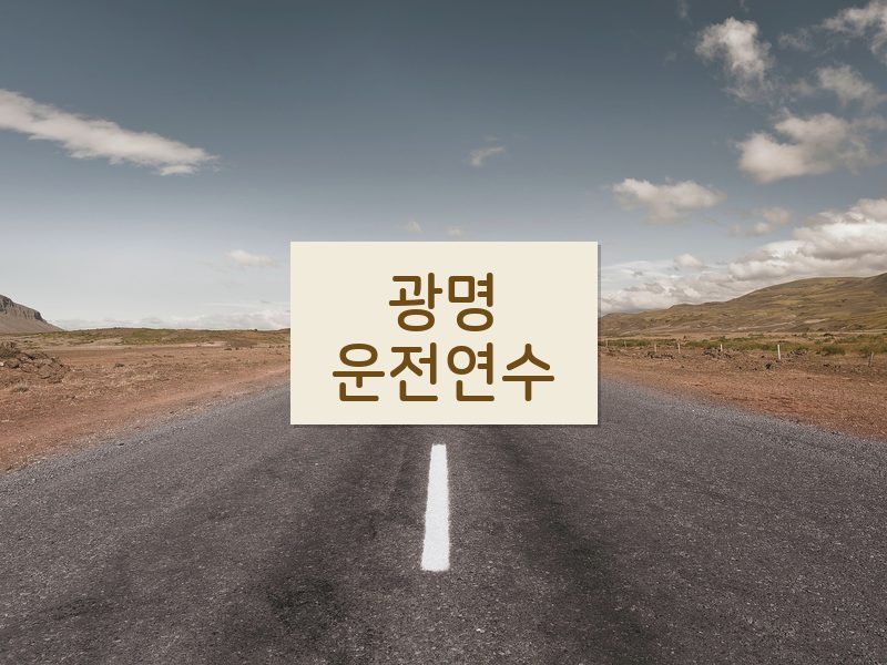 광명운전연수 후기