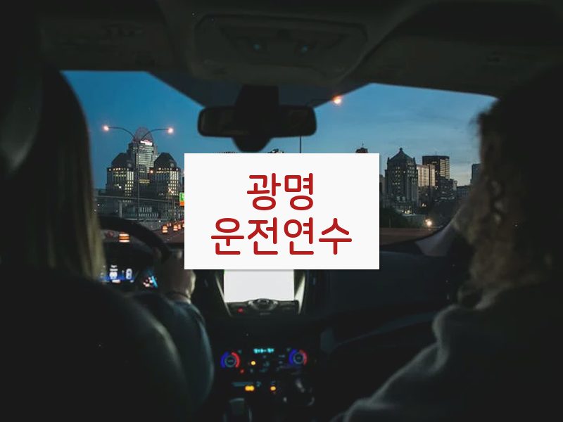 광명운전연수 후기