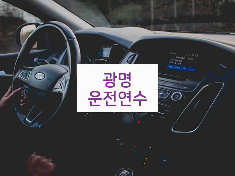 광명운전연수 후기