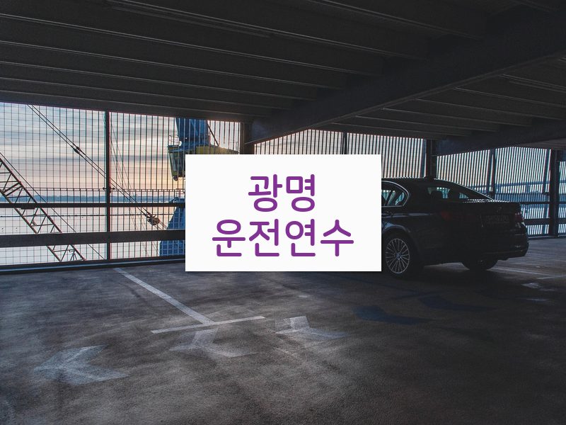 광명운전연수 후기